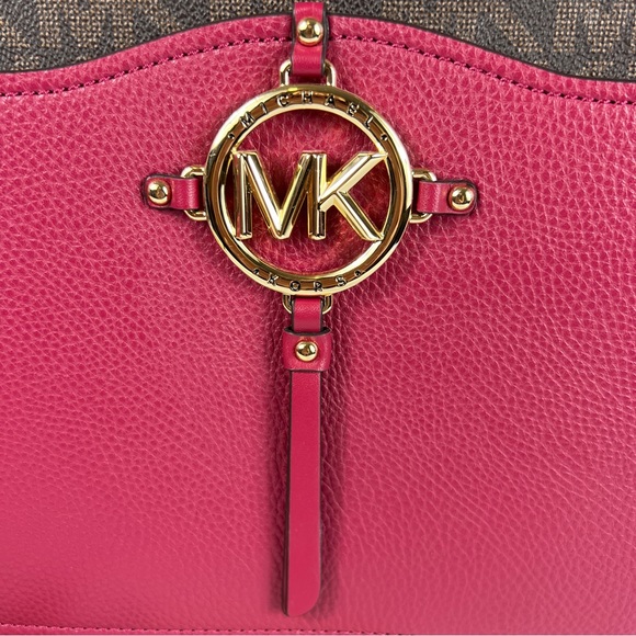 Michael Kors Large Signature Logo Tote Shoulder Bag NWT - Picture 3 of 14